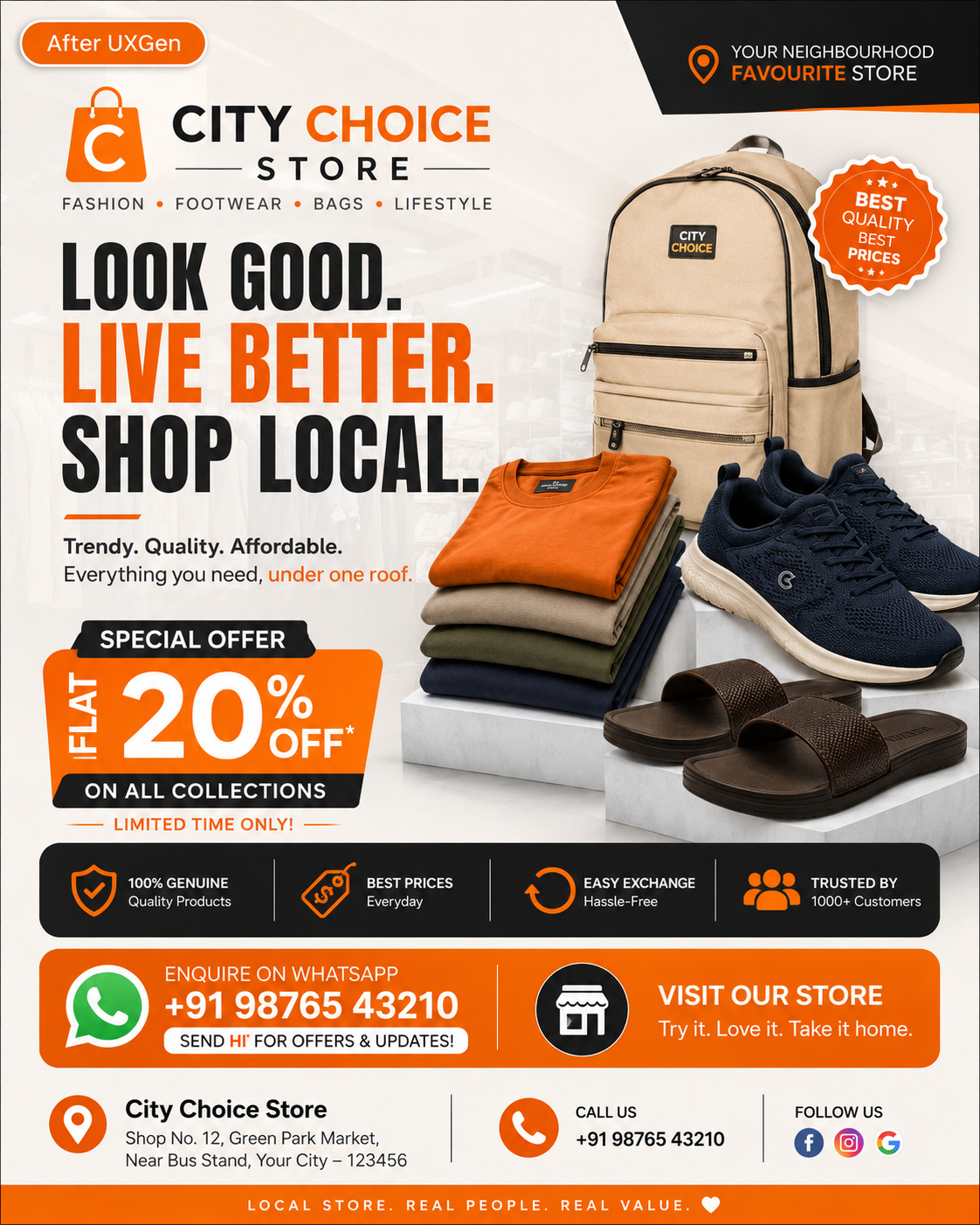 After UXGen local business sales-ready creative