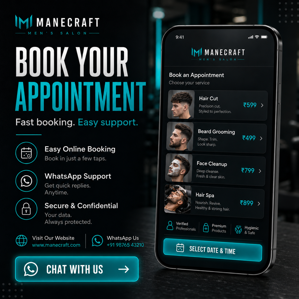 Website Booking Page Creative