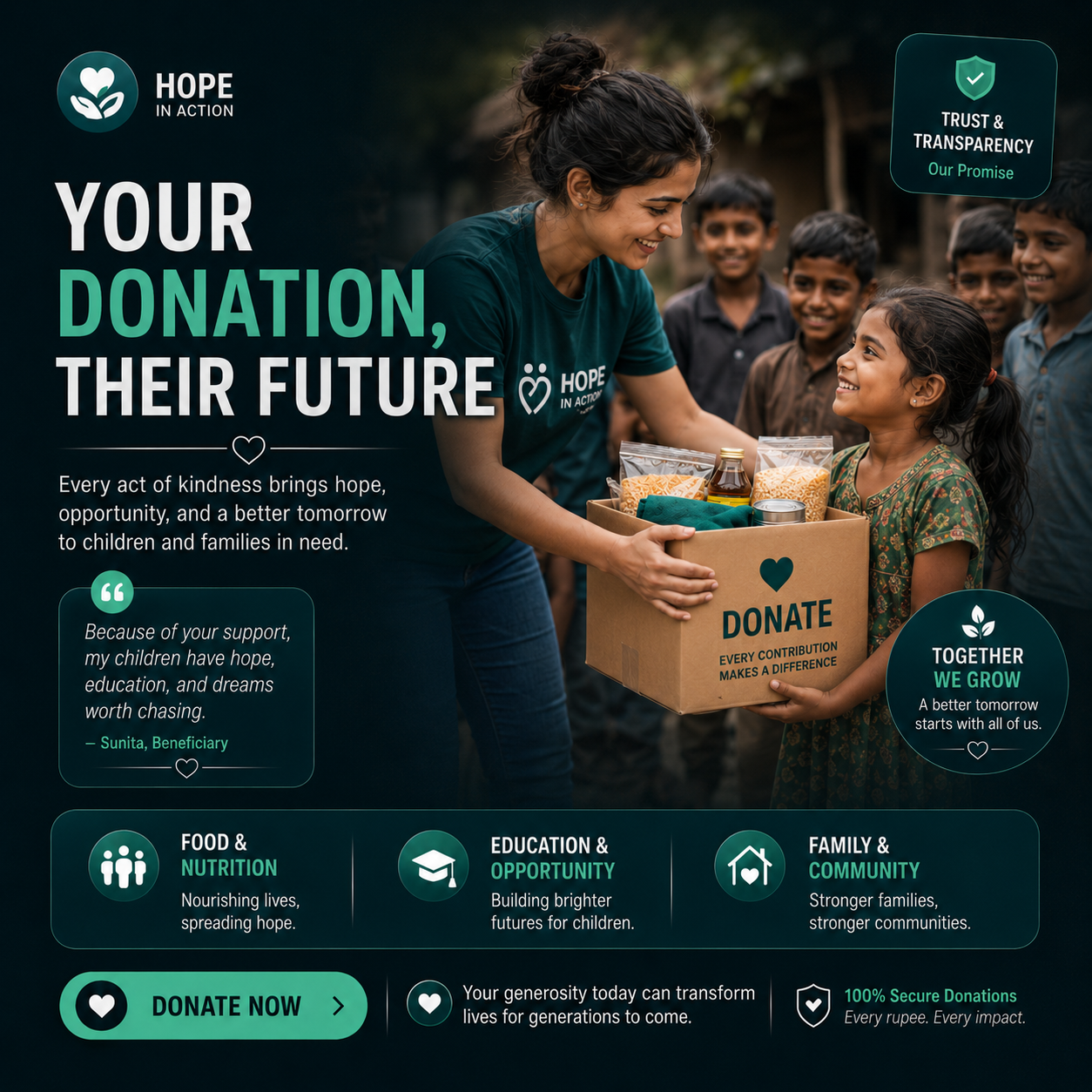 NGO Donation Appeal Creative